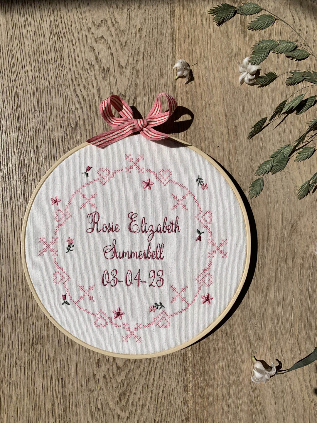 Embroidered Hoop - Floral